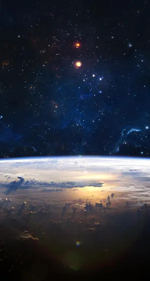 Celestial Body In Space Iphone Se Wallpaper