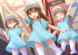 Cells At Work Platelet Team Wallpaper