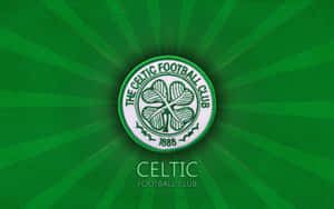 Celtic Fc Logo On Green Background Wallpaper