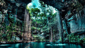 Cenote Of Cave Wallpaper