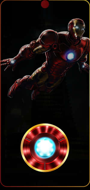 Center Punch Hole Iron Man Wallpaper