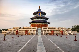 Central Walkway To The Temple Of Heaven Wallpaper