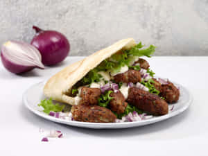 Ćevapi Sausages Salad Wallpaper