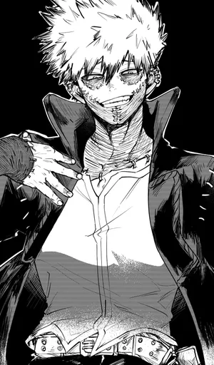 Chad Cute Dabi Bw Fanart Wallpaper