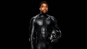 Chadwick Boseman In Character As Black Panther Wallpaper
