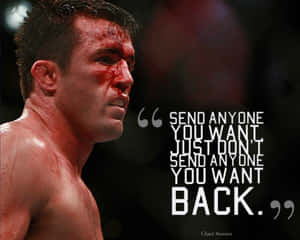 Chael Sonnen Candidly Offering Valuable Advice Wallpaper