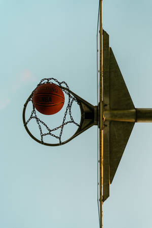 Chain Basketball Net Bottom View Wallpaper