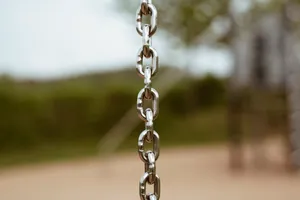 Chain Of Iron Metal Links Wallpaper