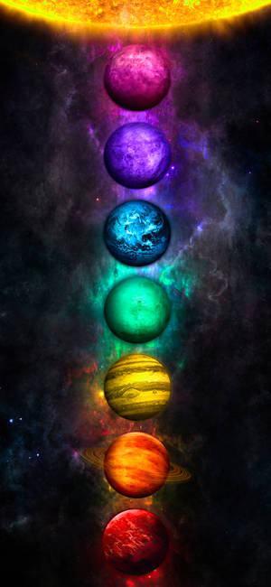 Chakra Energy Orbs Art Wallpaper