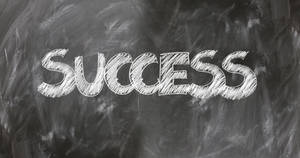 Chalkboard Written With Success Wallpaper