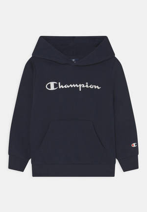 Champion Dark Blue Hoodie Wallpaper