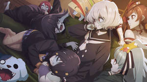 Chaotic Characters Of Zombie Land Saga Wallpaper