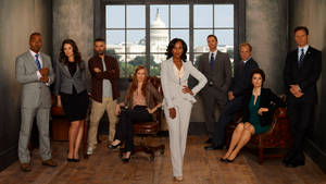 Characters Of Scandal Posing Individually Wallpaper