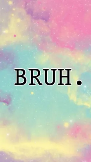 Charismatic Bruh Girl Showing Her Classic Disapproval Wallpaper