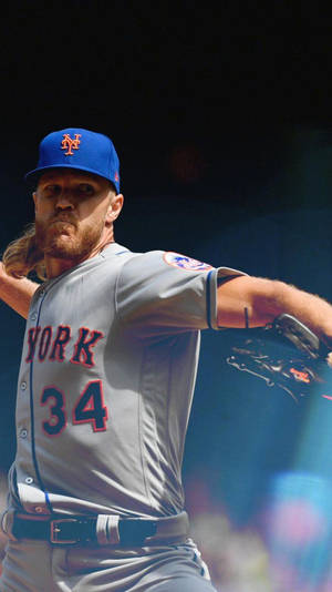 Charismatic New York Mets Player Wallpaper