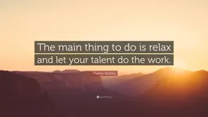 Charles Barkley Inspiring Quotes Talent Sunset Wallpaper