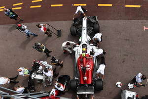 Charles Leclerc Returning To Garage After An Intense Race Wallpaper