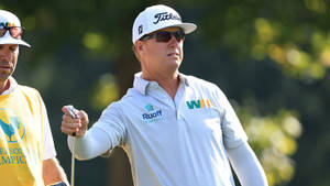 Charley Hoffman With Caddie Wallpaper