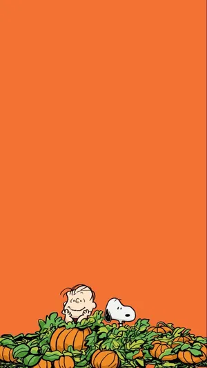 Charlie And Snoopy Halloween Wallpaper