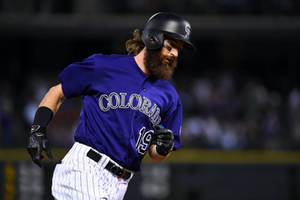 Charlie Blackmon Blue Uniform Wallpaper