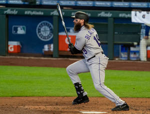 Charlie Blackmon Swings Bat Wallpaper