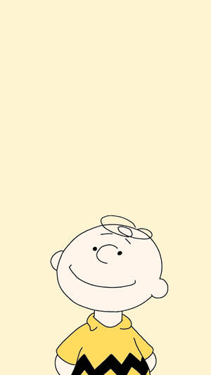 Charlie Brown Pastel Yellow Wallpaper