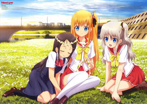 Charlotte Trio Anime Pc Wallpaper