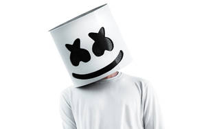 Check Out The Signature Head-tilt Move Of Marshmello. Wallpaper