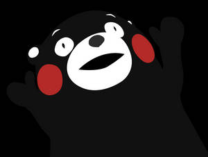 Cheerful Kumamon Enjoying A Sunny Day Wallpaper