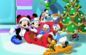 Cheerful Pluto - The Loyal Pup Of Disney Wallpaper
