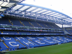 Chelsea Benches In Stamford Bridge Wallpaper