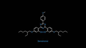 Chemistry Beyond - Bemotrizinol Chemical Formula Wallpaper