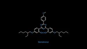 Chemistry Beyond - Bemotrizinol Chemical Formula Wallpaper