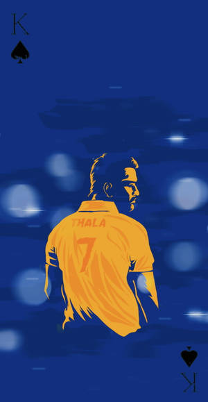 Chennai Super Kings Thala Card Wallpaper