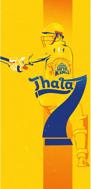 Chennai Super Kings Thala Silhouette Wallpaper