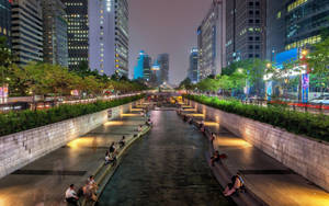 Cheonggyecheon South Korea Wallpaper