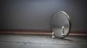 Chess Pawn In Mirror Confidence Wallpaper