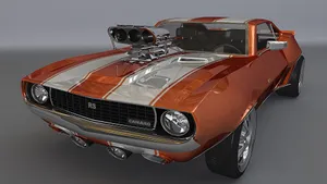 Chevrolet Camaro 3d Model Wallpaper