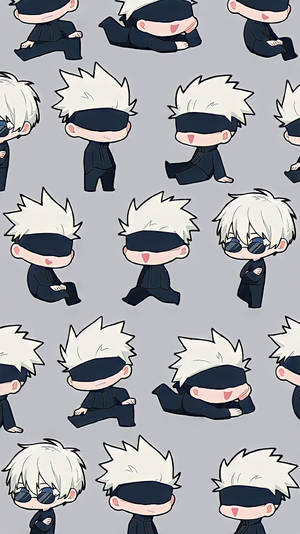 Chibi Gojo Jujutsu Kaisen Iphone Wallpaper