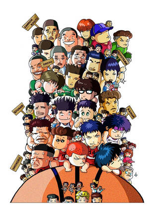 Chibi Slam Dunk Characters Wallpaper