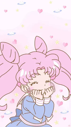 Chibi Usa As Sailor Moon Wallpaper