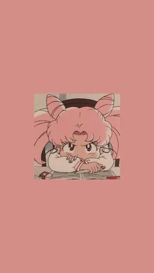 Chibiusa Tsukino, The Ever-determined Pupil Of Sailor Moon Wallpaper