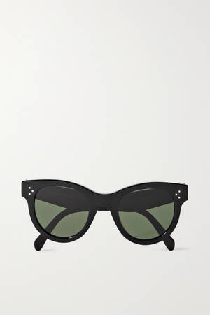 Chic Black-round Celine Eyewear Exuding Style And Elegance Wallpaper