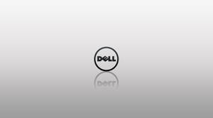 Chic Dell Brand Reflective Logo Wallpaper