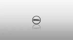 Chic Dell Brand Reflective Logo Wallpaper