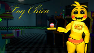 Chica Fnaf Arcade Room Wallpaper