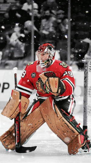 Chicago Blackhawks Player Marc Andre Fleury Wallpaper