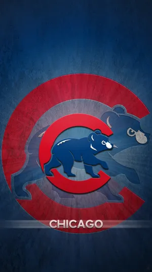 Chicago Cubs Glowing Logo Wallpaper