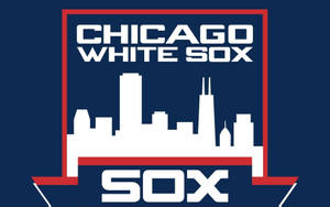 Chicago White Sox Digital Retro Logo Wallpaper