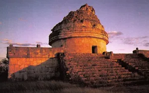 Chichen Itza Mexico El Caracol Sunset Wallpaper
